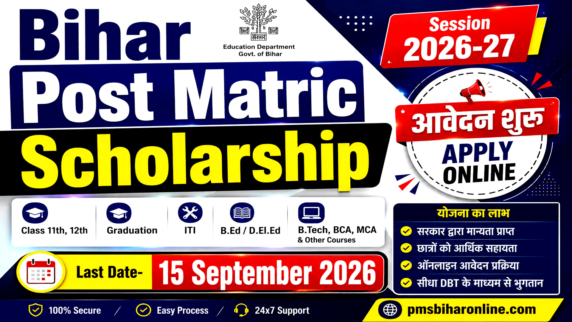 Bihar Post Matric Scholarship